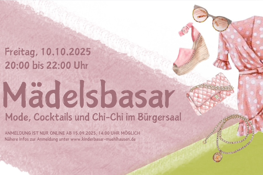 Plakat des Kinder und Mädelsbasars